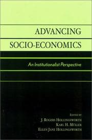 Tapa de Advancing socio-economics
