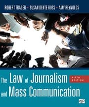 Tapa de Law of Journalism and Mass Communication (Fifth Edition)