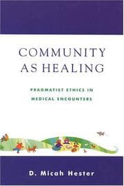 Tapa de Community As Healing