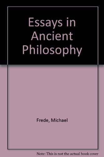 Tapa de Essays in ancient philosophy