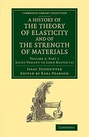 Tapa de History of the Theory of Elasticity and of the Strength of Materials Volume 2