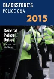Tapa de Blackstone's Police Q and A - General Police Duties 2015