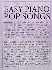 Tapa de The library of easy piano pop songs
