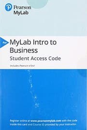 Tapa de 2019 Mylab Intro to Business with Pearson EText-- Access Card-- for Business Essentials