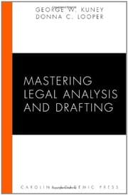 Tapa de Mastering legal analysis and drafting