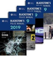 Tapa de Blackstone's Police Manuals 2019
