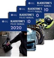 Tapa de Blackstone's Police Manuals 2020
