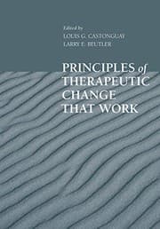 Tapa de Principles of therapeutic change that work
