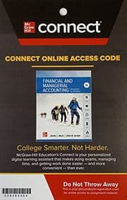 Tapa de Connect Access Card for Financial and Managerial Accounting 9th Edition