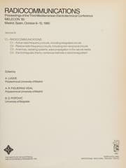 Tapa de Proceedings of the Third Mediterranean Electrotechnical Conference