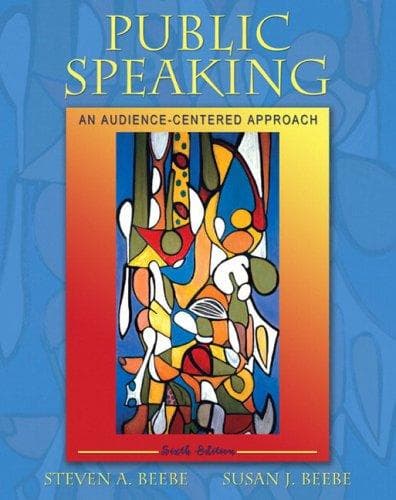 Tapa de Public Speaking: an audience-centered approach