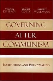 Tapa de Governing After Communism