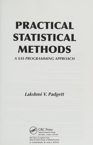 Tapa de Practical statistical methods