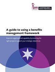 Tapa de Guide to Using a Benefits Management Framework