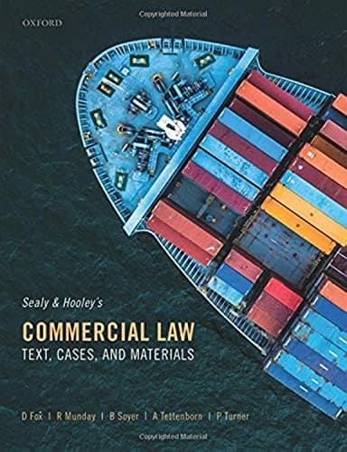 Tapa de Sealy and Hooley's Commercial Law