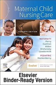 Tapa de Maternal Child Nursing Care - Binder Ready