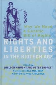 Tapa de Rights and Liberties in the Biotech Age