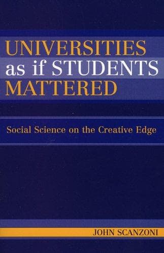 Tapa de Universities as if students mattered