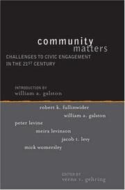 Tapa de Community Matters