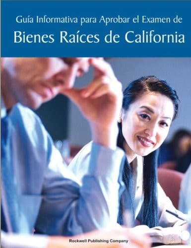 Tapa de Guía informativa para aprobar el examen de bienes raíces de California