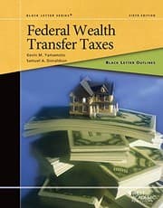 Tapa de Black Letter Outline on Federal Wealth Transfer Taxes