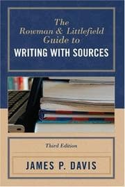 Tapa de The Rowman and Littlefield Guide to Writing with Sources