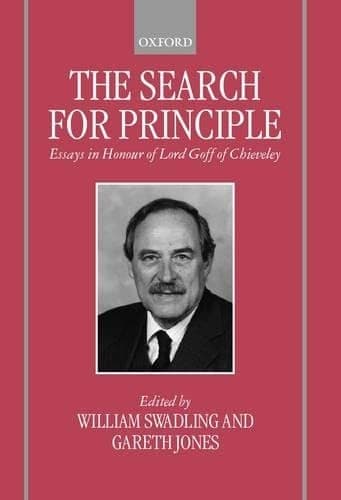 Tapa de The search for principle