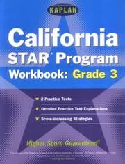 Tapa de Kaplan California Star Program Workbook: Grade 3