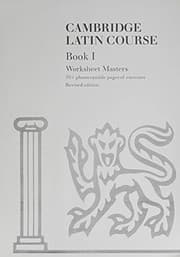Tapa de Cambridge Latin Course Book I Worksheet Masters