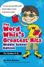 Tapa de The Word Whiz's Greatest Hits, Middle School Edition (Grades 6-8)