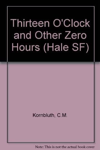 Tapa de Thirteen o'clock and other zero hours