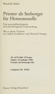 Tapa de Priester als Seelsorger für Homosexuelle