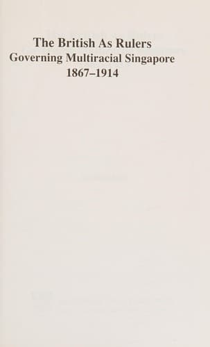 Tapa de The British as rulers