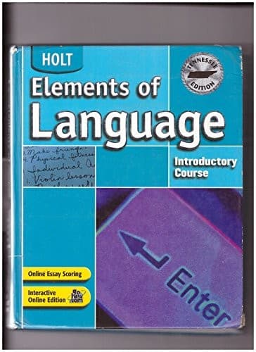 Tapa de Elements Of Language Introductory Course