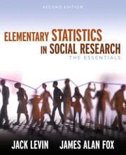 Tapa de Elementary statistics in social research : the essentials