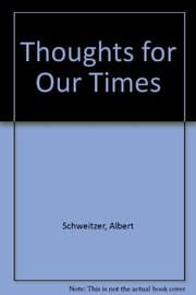 Tapa de Thoughts for Our Times