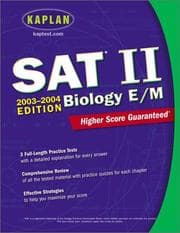 Tapa de Kaplan SAT II Biology E/M 2003-2004
