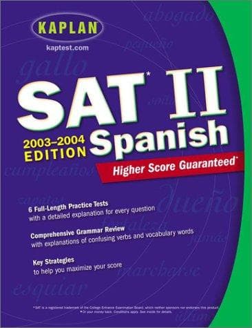 Tapa de Kaplan SAT II