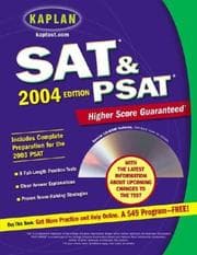 Tapa de Kaplan SAT & PSAT 2004 with CD-ROM
