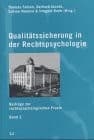 Tapa de Qualitätssicherung in der Rechtspsychologie