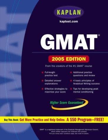Tapa de Kaplan GMAT 2005