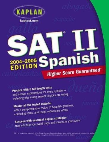 Tapa de Kaplan SAT II