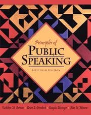 Tapa de Principles of public speaking