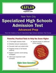Tapa de New York City Specialized High Schools Admissions Test Advanced Prep