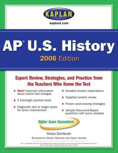 Tapa de Kaplan AP US History 2006