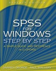 Tapa de SPPS[sic] for Windows step by step