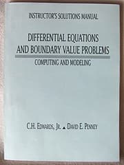 Tapa de Instructor's solutions manual for Differential equations and boundary value problems