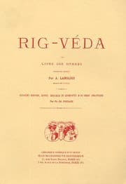 Tapa de Rig-véda ou Livre des hymnes