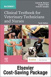Tapa de McCurnin's Clinical Textbook for Veterinary Technicians and Nurses Textbook and Workbook Package