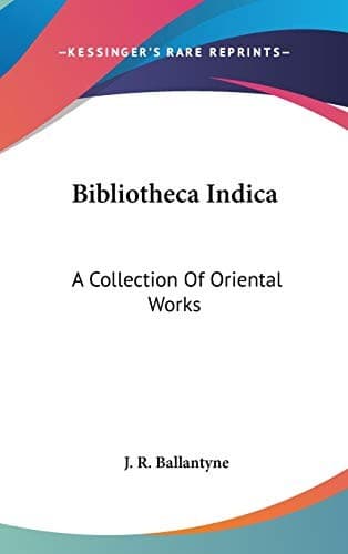 Tapa de Bibliotheca Indica